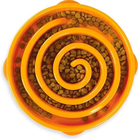 Slow Feeder: Outward Hound Fun Feeder Slo Bowl, Dog Bowl, Large - Picture 4 of 4